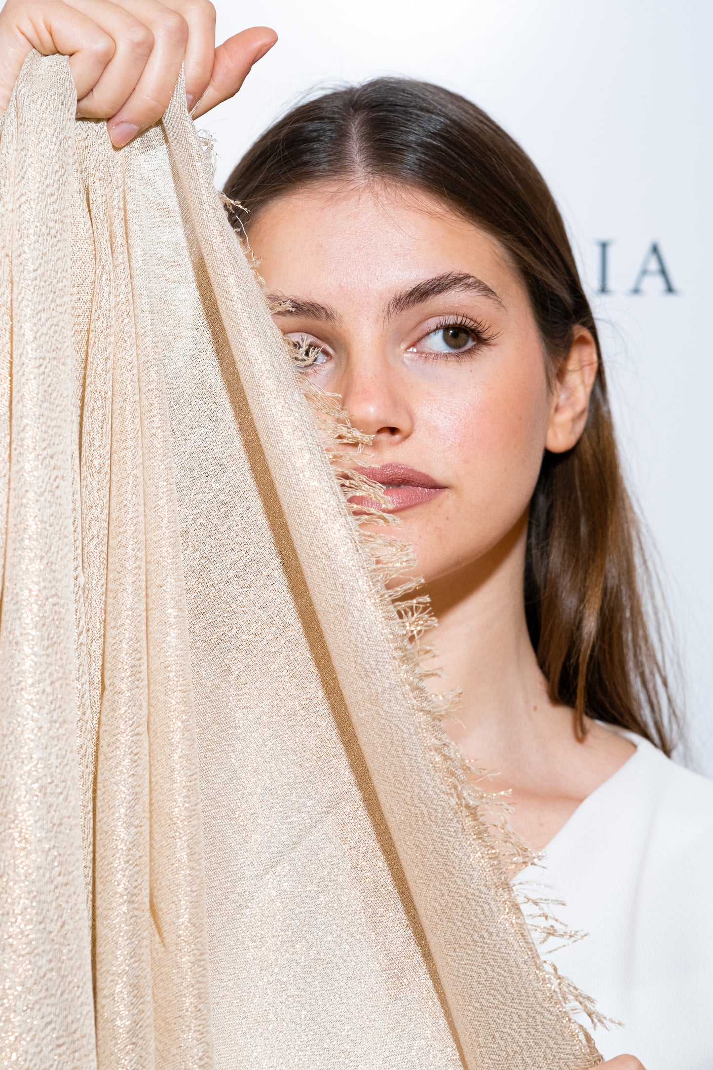 STOLA VISCOSA LUREX ORO MEDIO