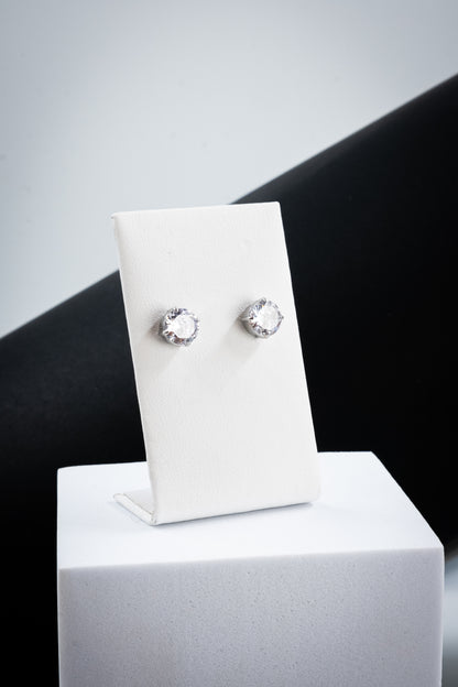 ORECCHINI PUNTO LUCE ARGENTO 8 MM