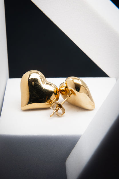 ORECCHINI CUORE ORO 2 CM