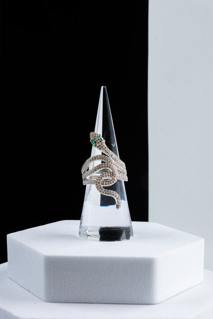ANELLO SERPENTE ARGENTO