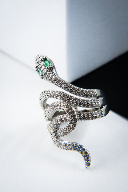 ANELLO SERPENTE ARGENTO