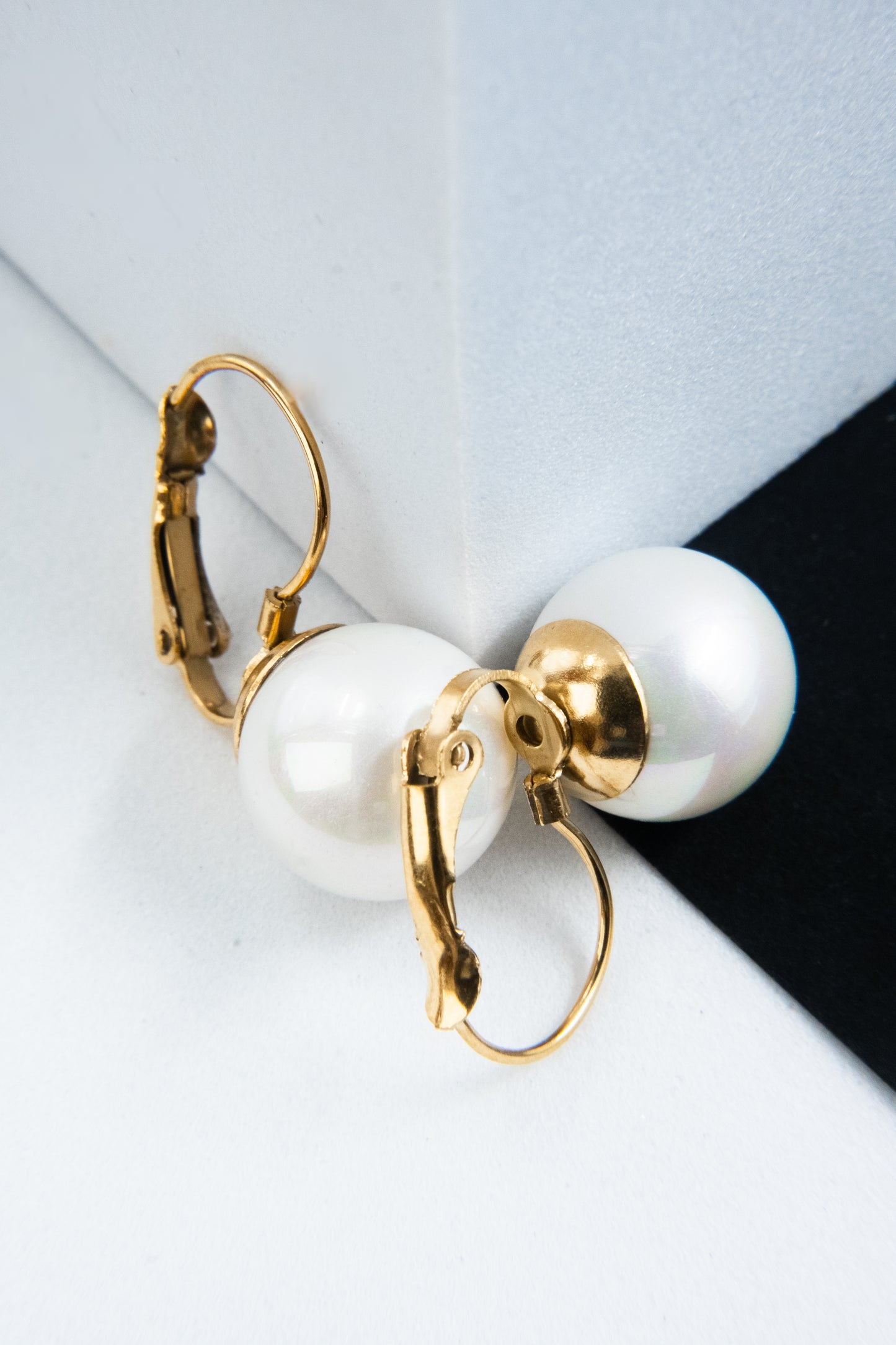 ORECCHINI PERLA PENDENTE ORO 12 MM