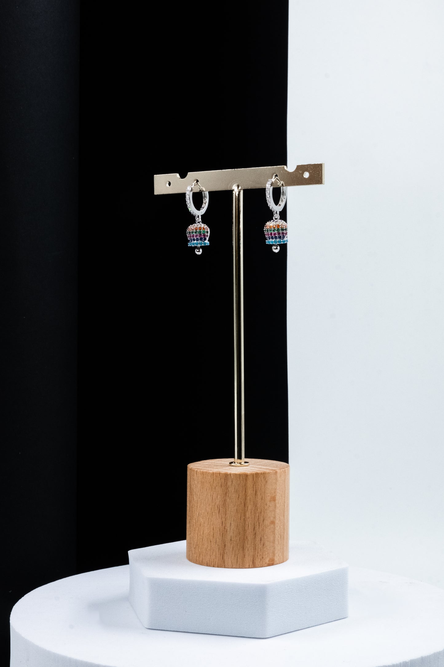 ORECCHINI CAMPANELLA ARGENTO & MULTICOLOR