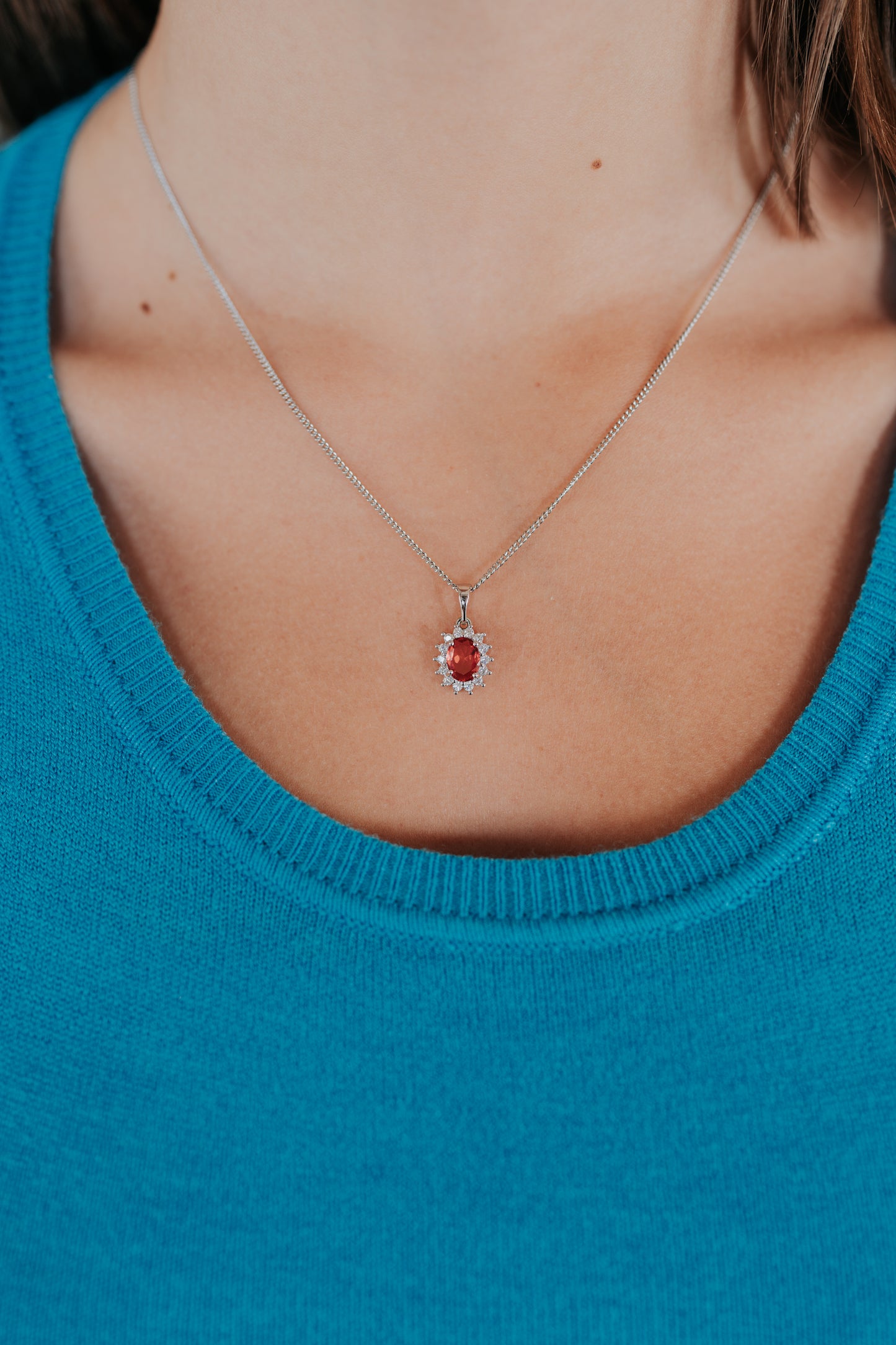 Completo "Kate" 4 pezzi: Argento e Rosso