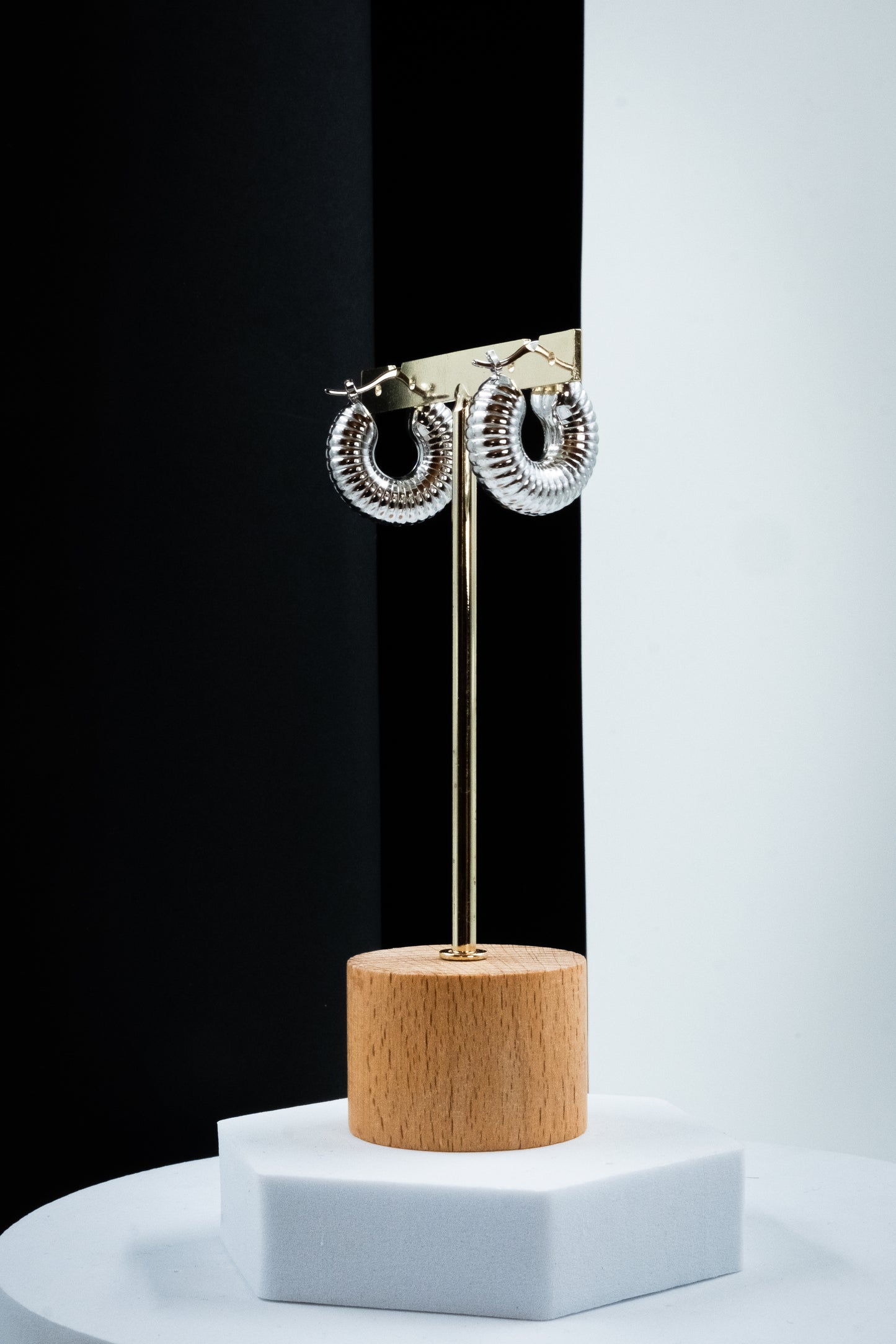 CERCHI RIGATI ARGENTO 2 CM