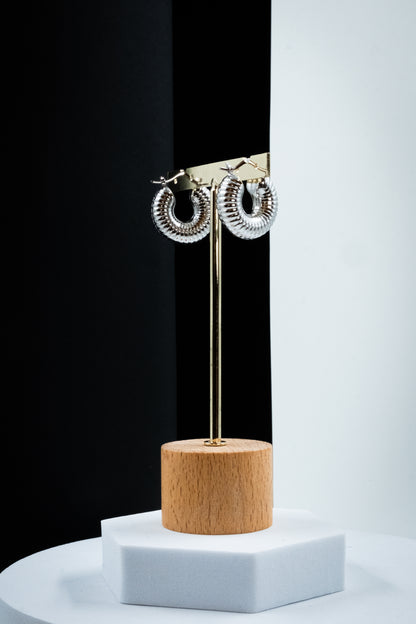 CERCHI RIGATI ARGENTO 2 CM