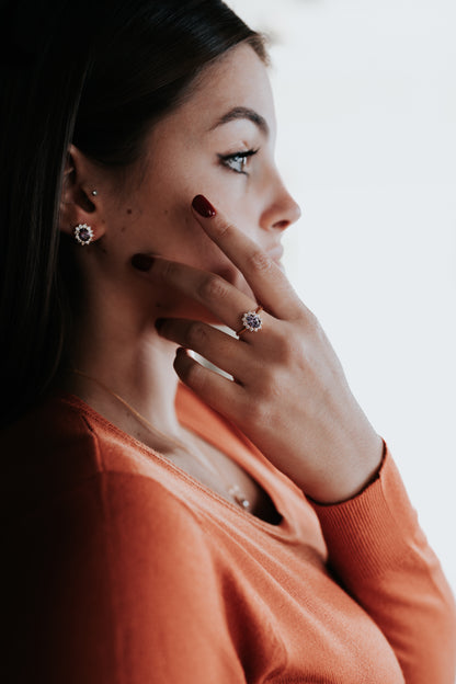 Completo "Kate" 4 pezzi: Oro e Viola