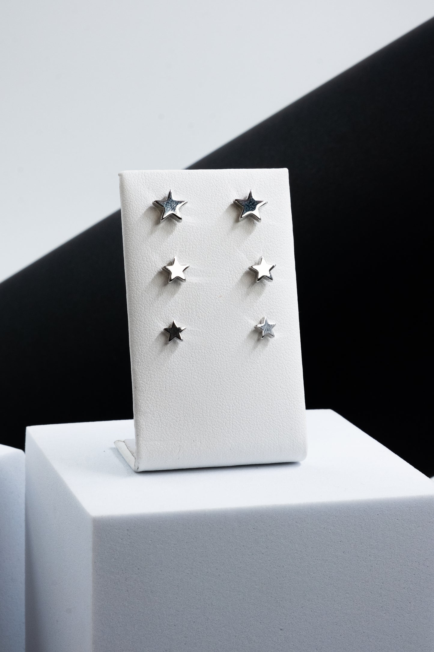 SET ORECCHINI STELLE ARGENTO