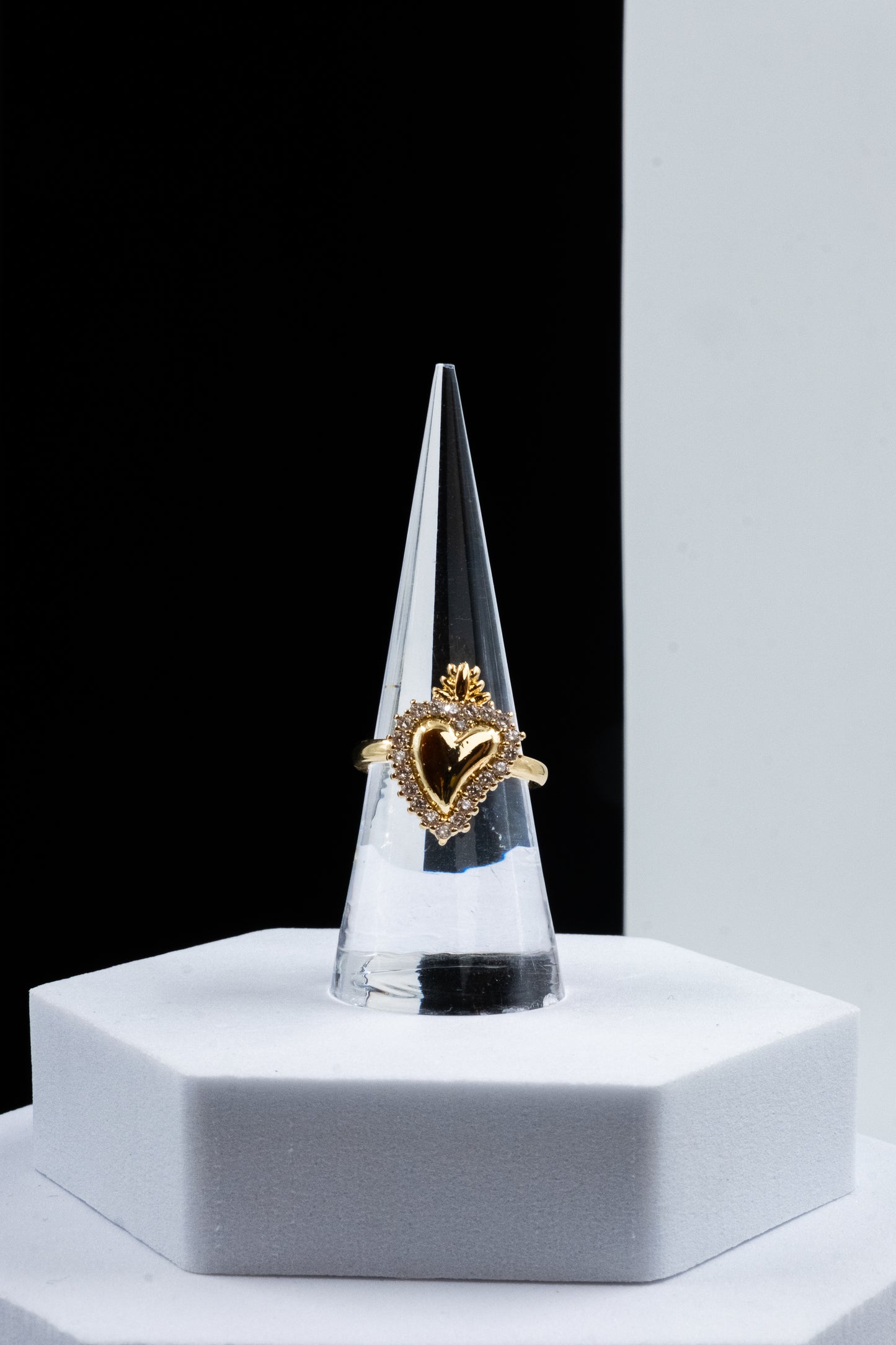 ANELLO CUORE SACRO ORO