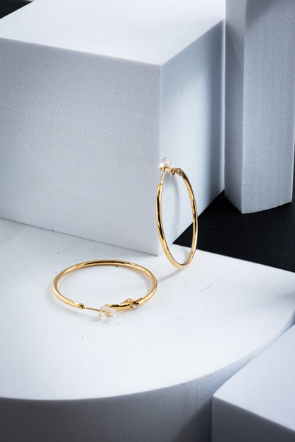 CERCHI SOTTILI ORO 40 mm