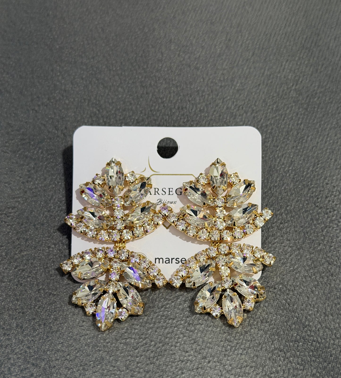 ORECCHINI FASHION BIANCO & ORO
