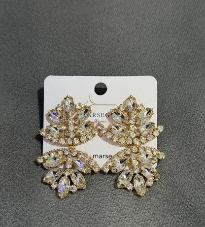 ORECCHINI FASHION BIANCO & ORO
