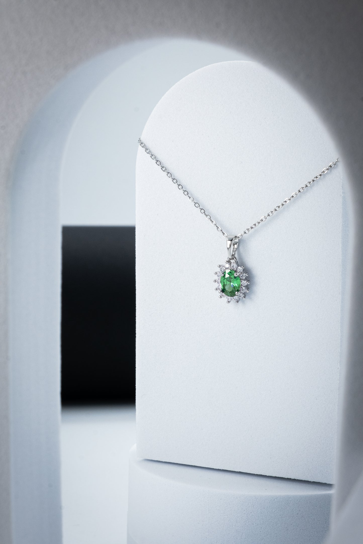 Completo "Kate" 4 pezzi: Argento e Verde