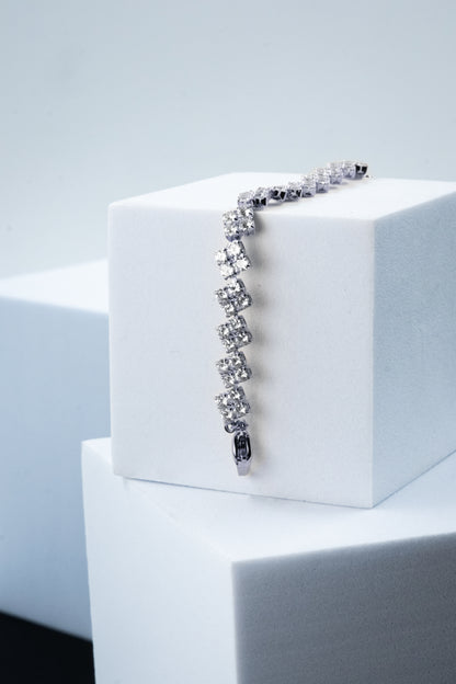 Completo "Jasmine" 3 pezzi colore argento