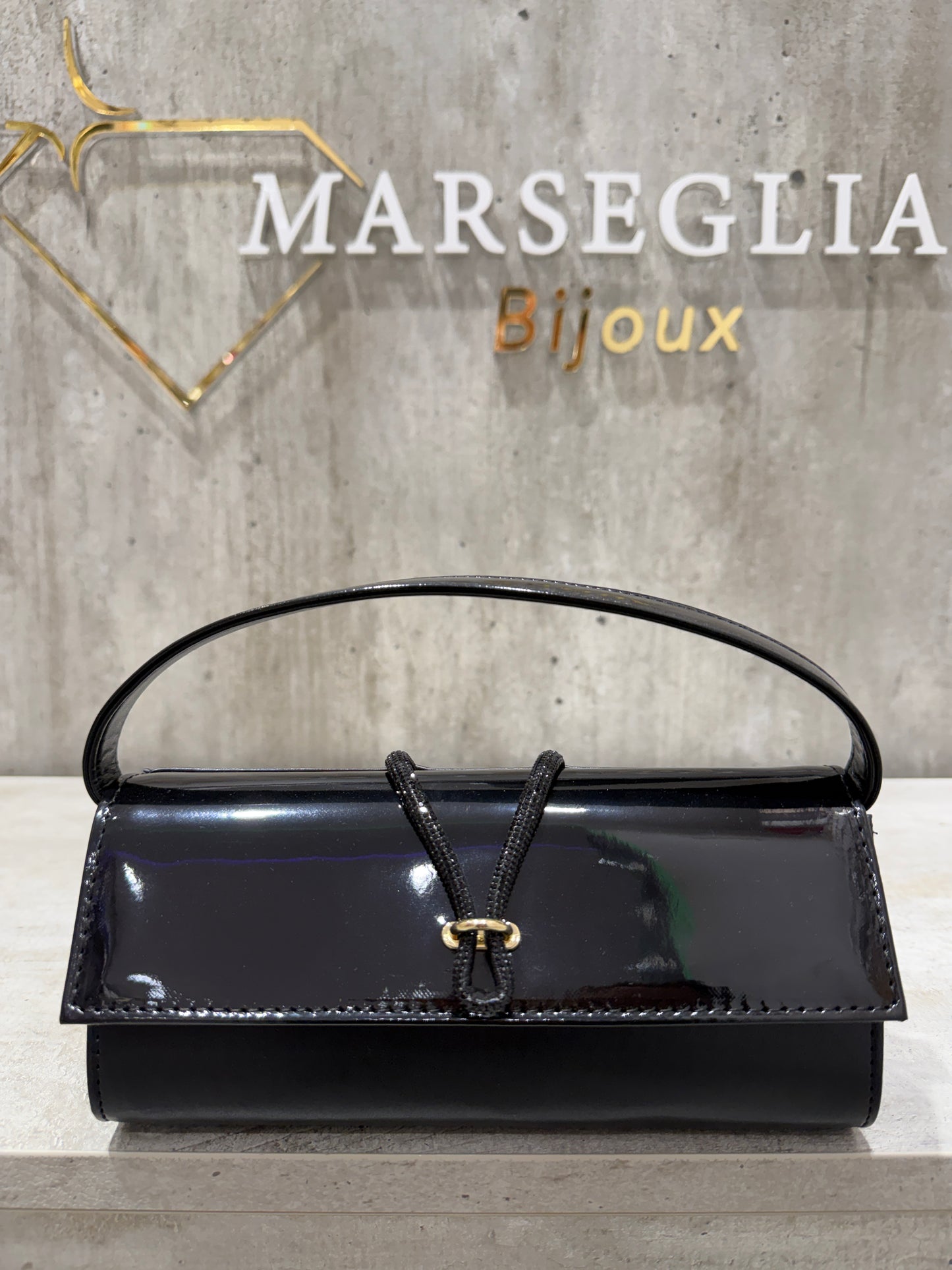 POCHETTE BIMATERIALE NERO