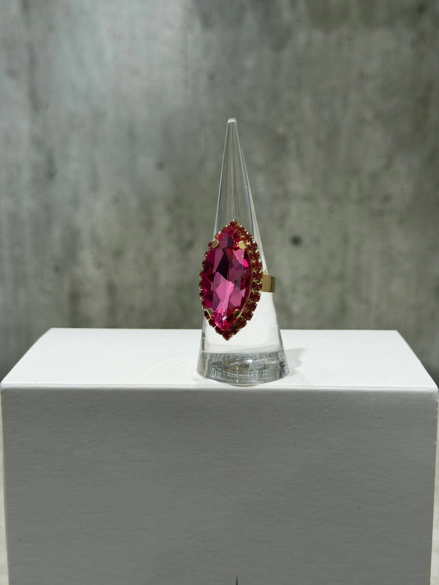ANELLO GOCCIA FASHION FUCSIA CHIARO