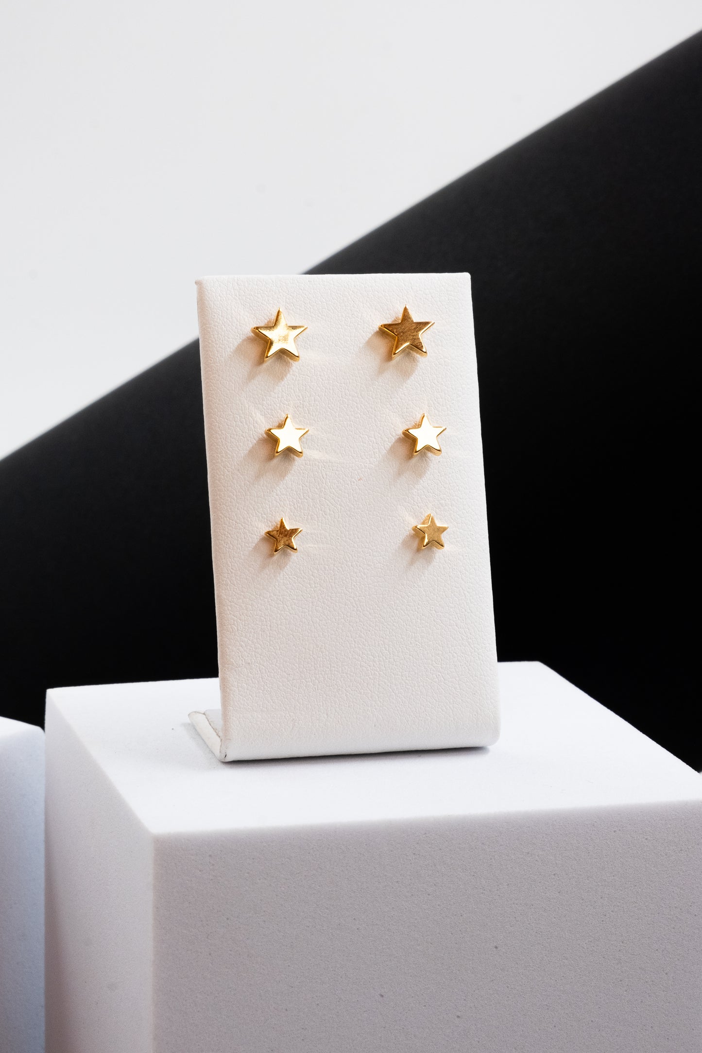 SET ORECCHINI STELLE ORO