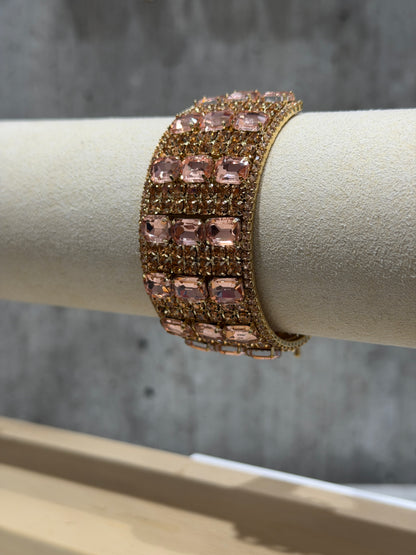 BRACCIALE RIGIDO FASHION ROSA ANTICO