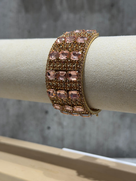 BRACCIALE RIGIDO FASHION ROSA ANTICO