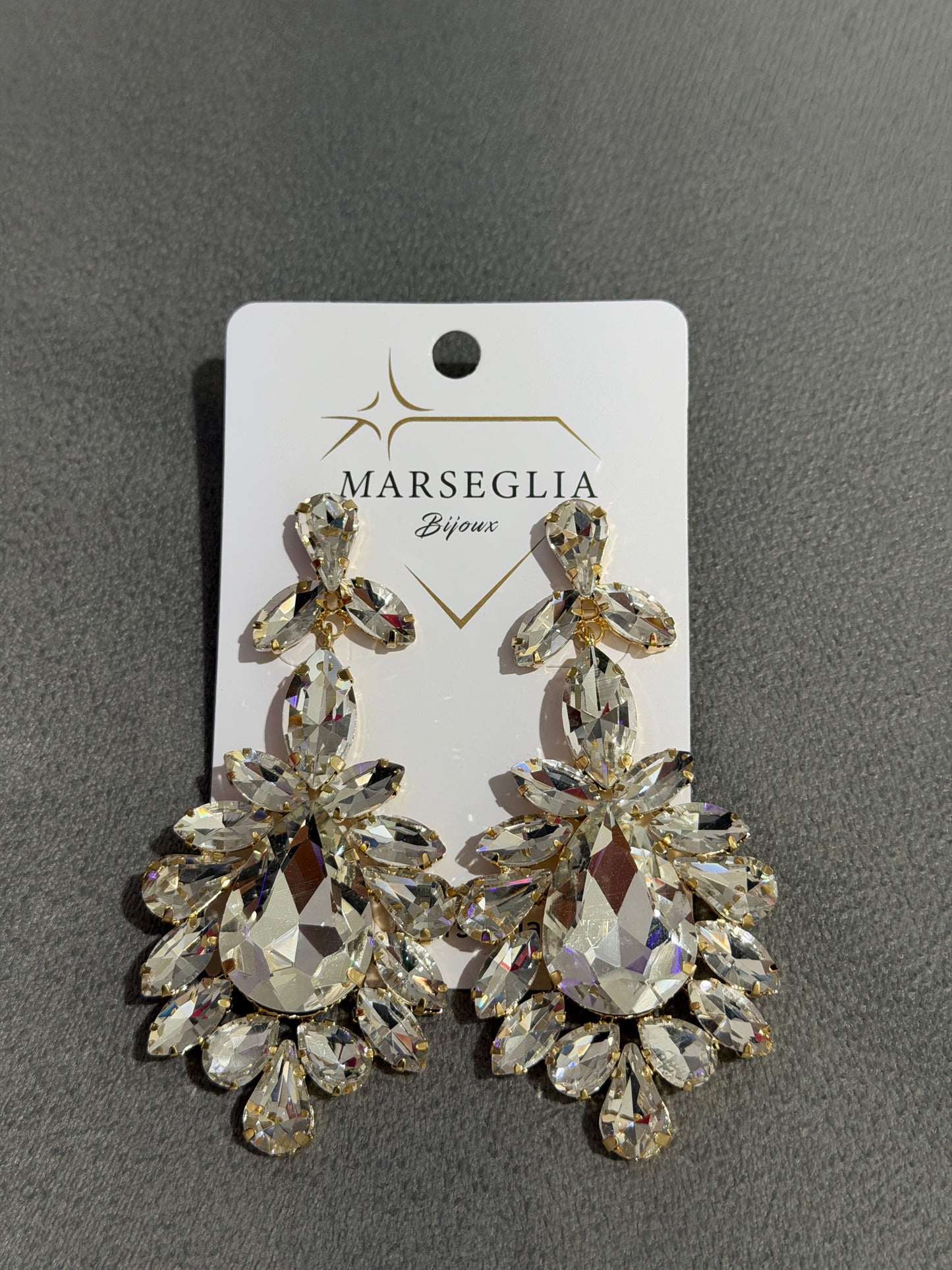 ORECCHINI FASHION BIANCO & ORO