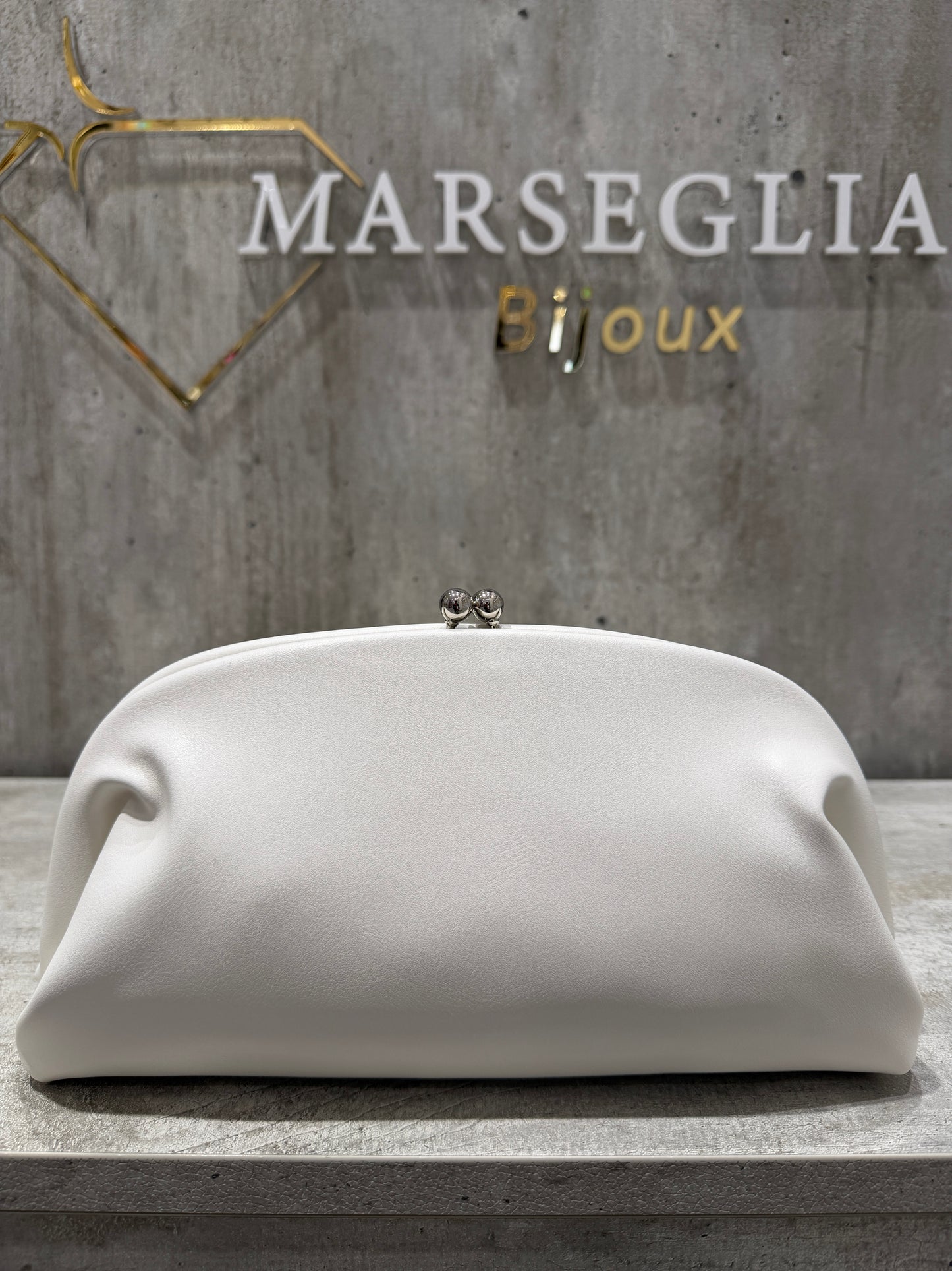 CLUTCH LISCIA BIANCO