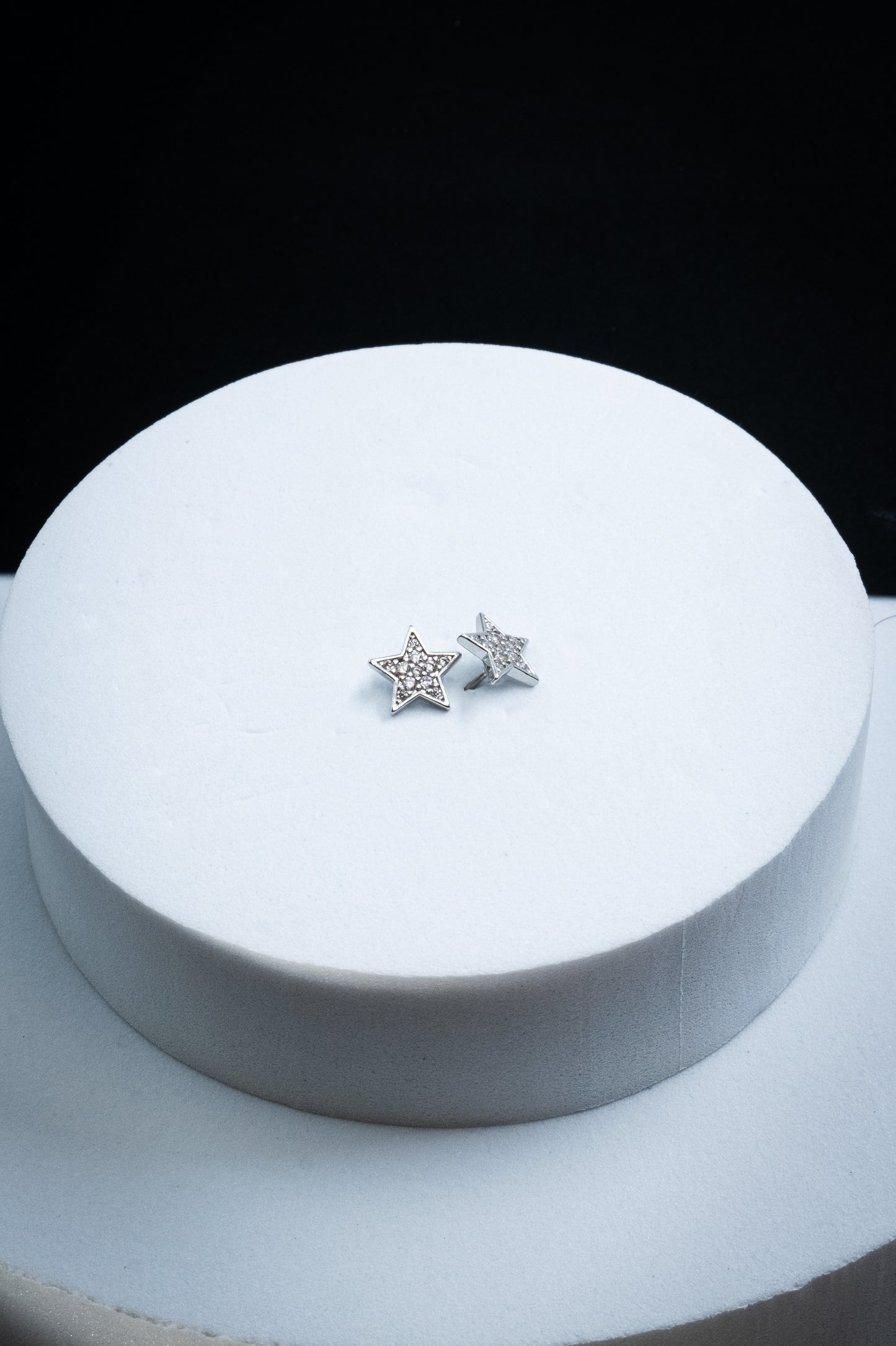 SET ORECCHINI STELLE CRISTALLI ARGENTO