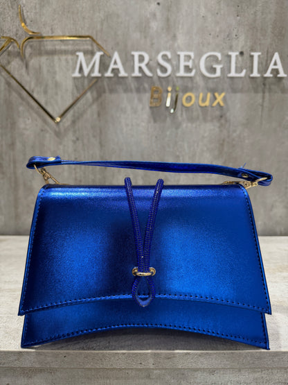 POCHETTE METAL BLU ELETTRICO