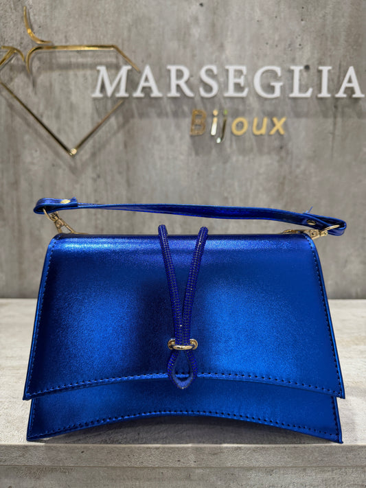 POCHETTE METAL BLU ELETTRICO