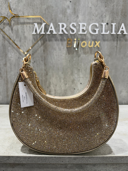 POCHETTE GLITTER ORO