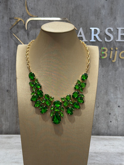 COLLANA FASHION VERDE CHIARO