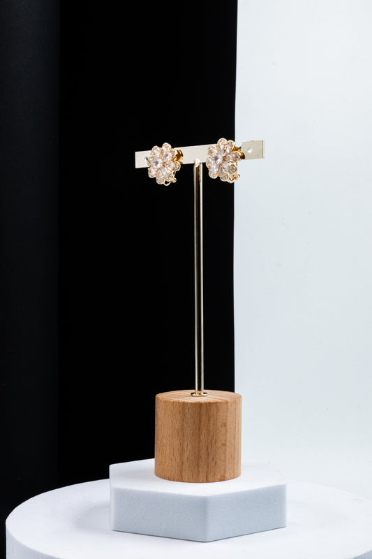 ORECCHINI CLIP FIORE ORO