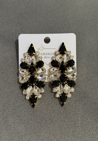 ORECCHINI FASHION NERO & BIANCO