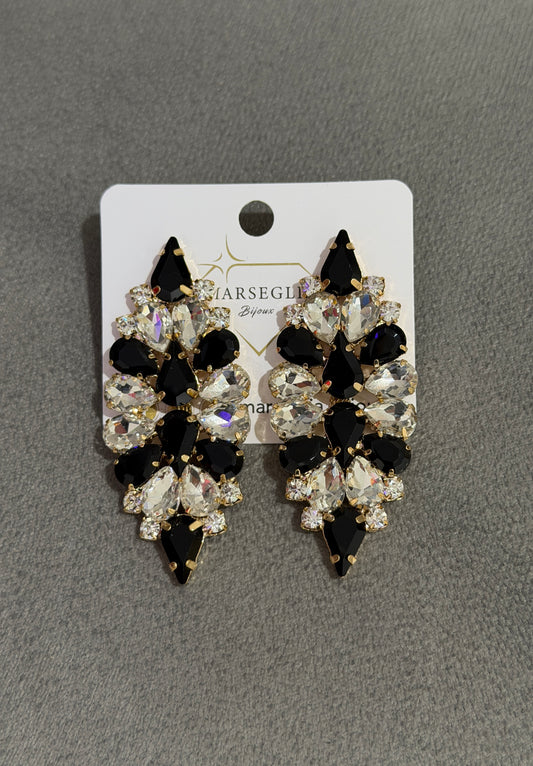 ORECCHINI FASHION NERO & BIANCO