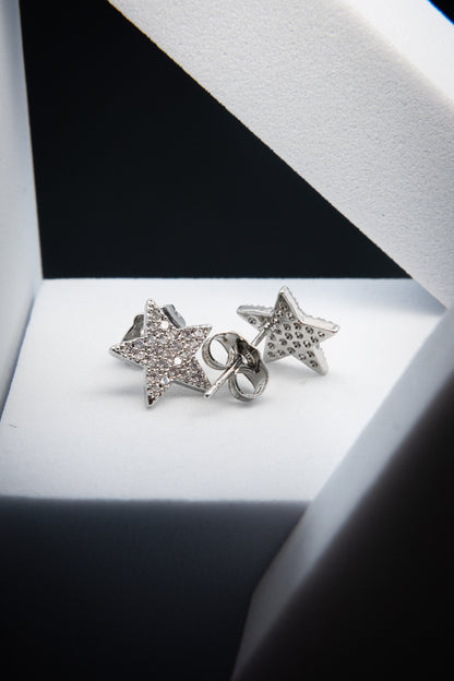 ORECCHINI STELLA CRISTALLI ARGENTO