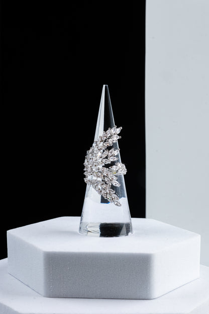 ANELLO PETALI ARGENTO