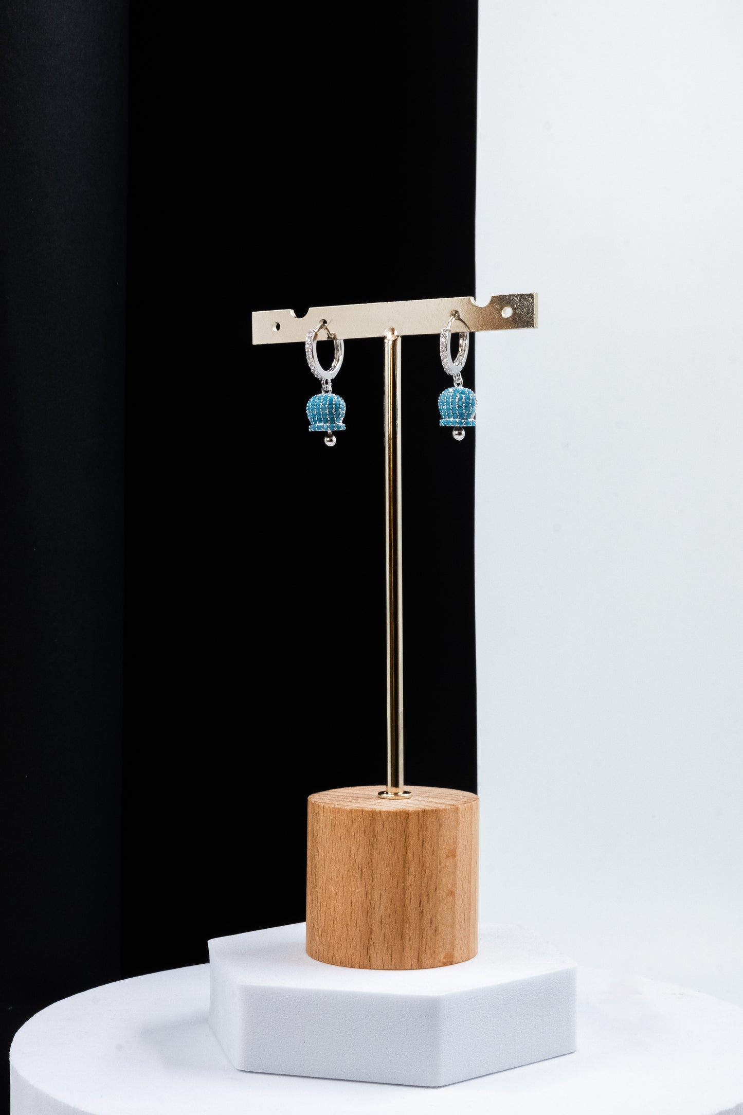 ORECCHINI CAMPANELLA ARGENTO & AZZURRO