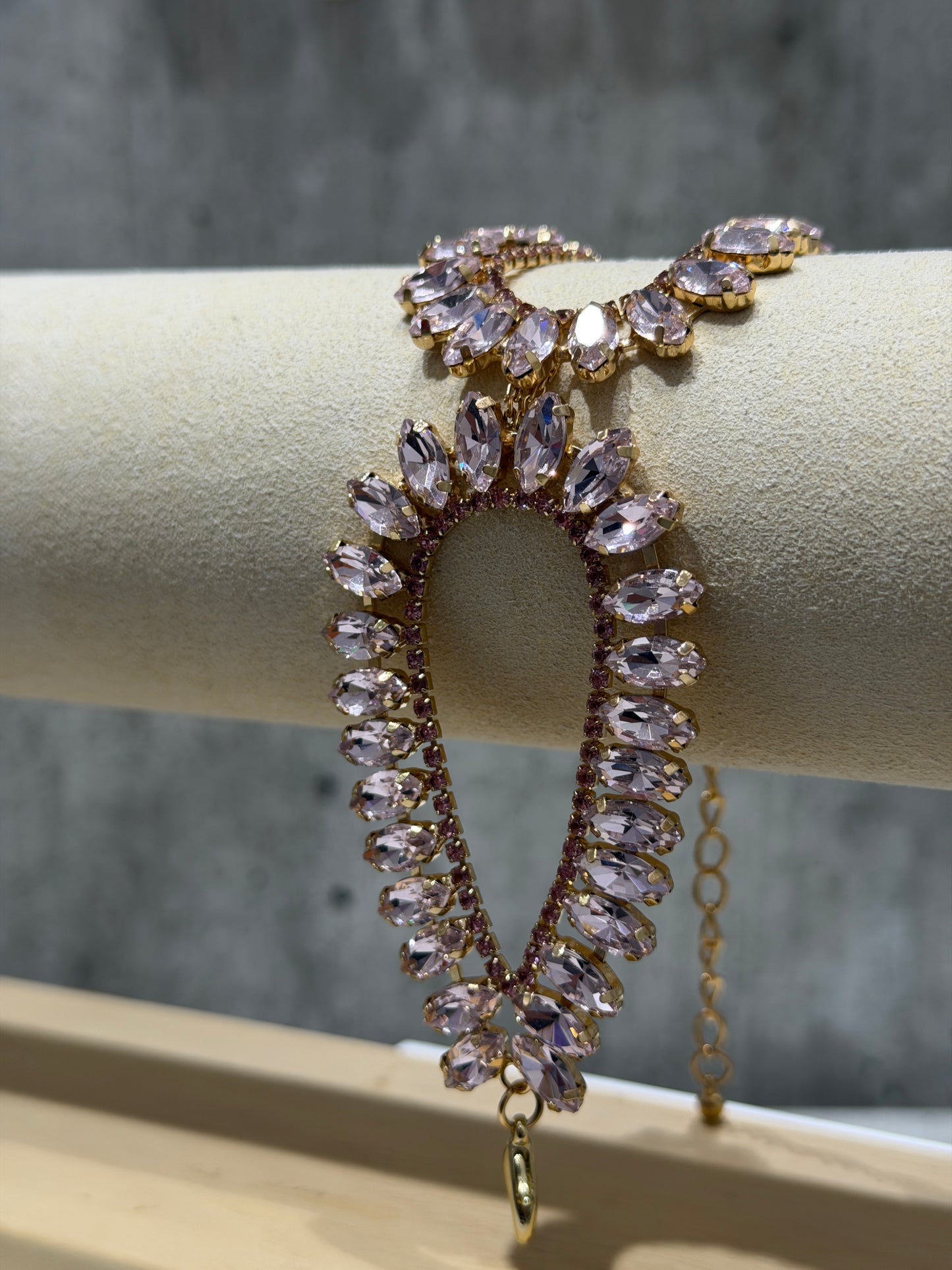BRACCIALE A FASCIA FASHION ROSA CHIARO