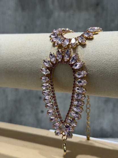 BRACCIALE A FASCIA FASHION ROSA CHIARO