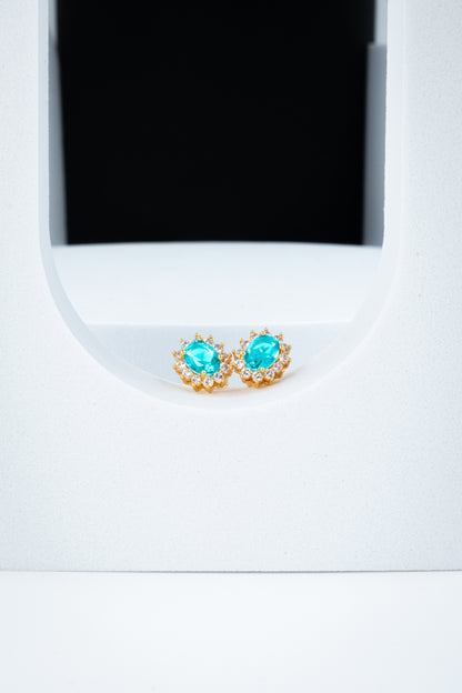 ORECCHINI KATE ORO & AZZURRO