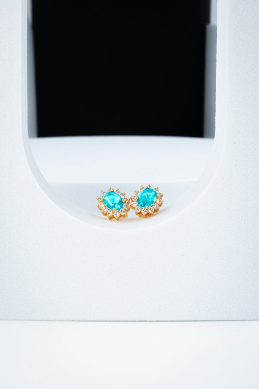 ORECCHINI KATE ORO & AZZURRO