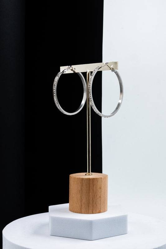 CERCHI DIAMOND ARGENTO 50 mm