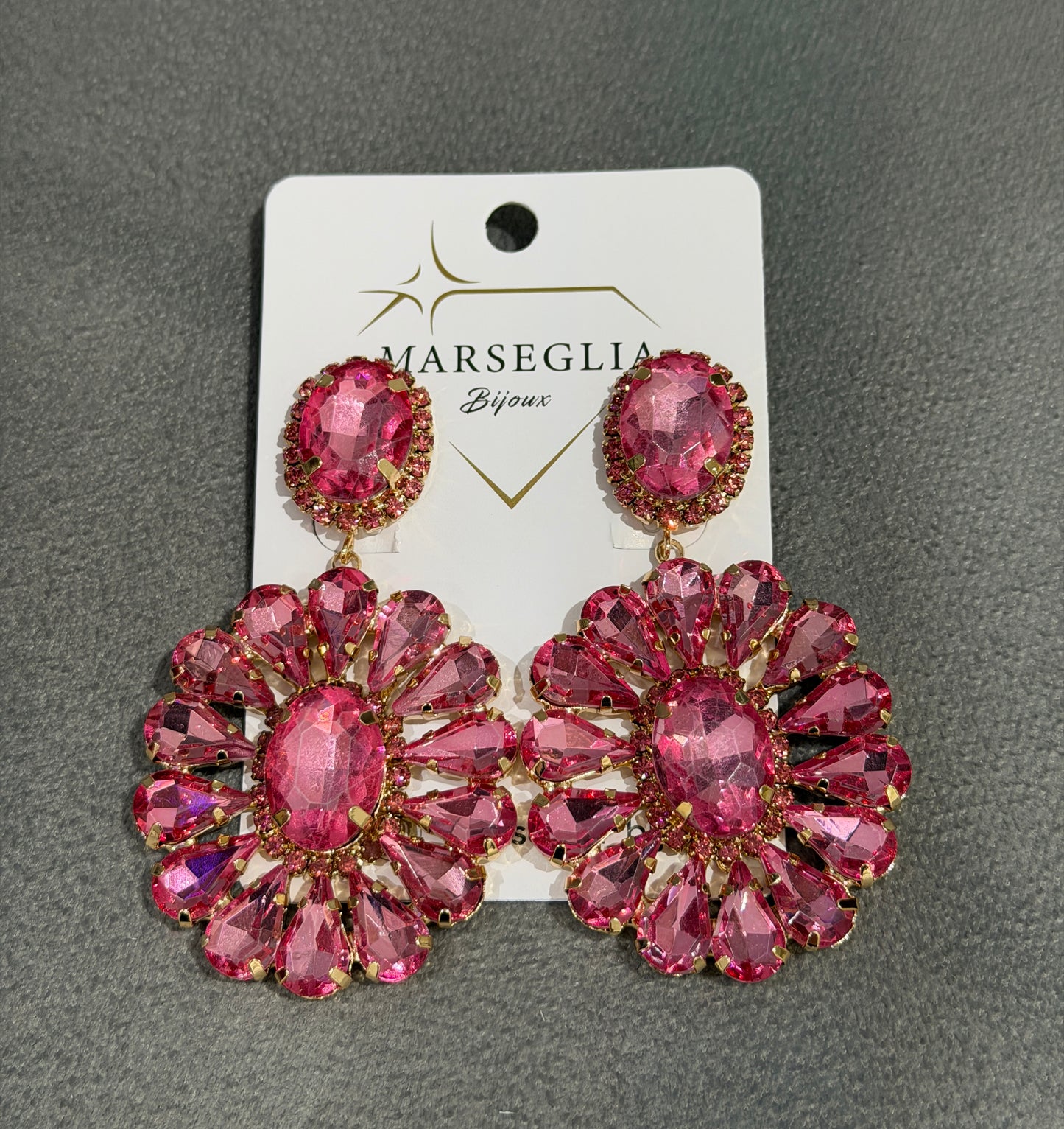 ORECCHINI CLIP FASHION ROSA