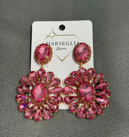 ORECCHINI CLIP FASHION ROSA