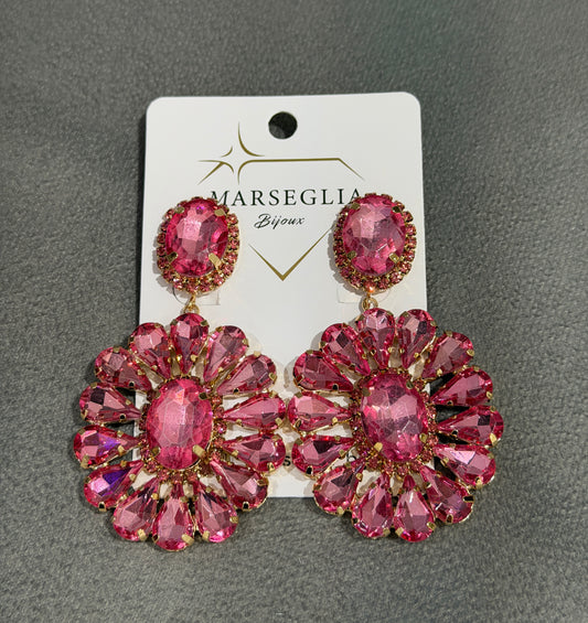 ORECCHINI CLIP FASHION ROSA