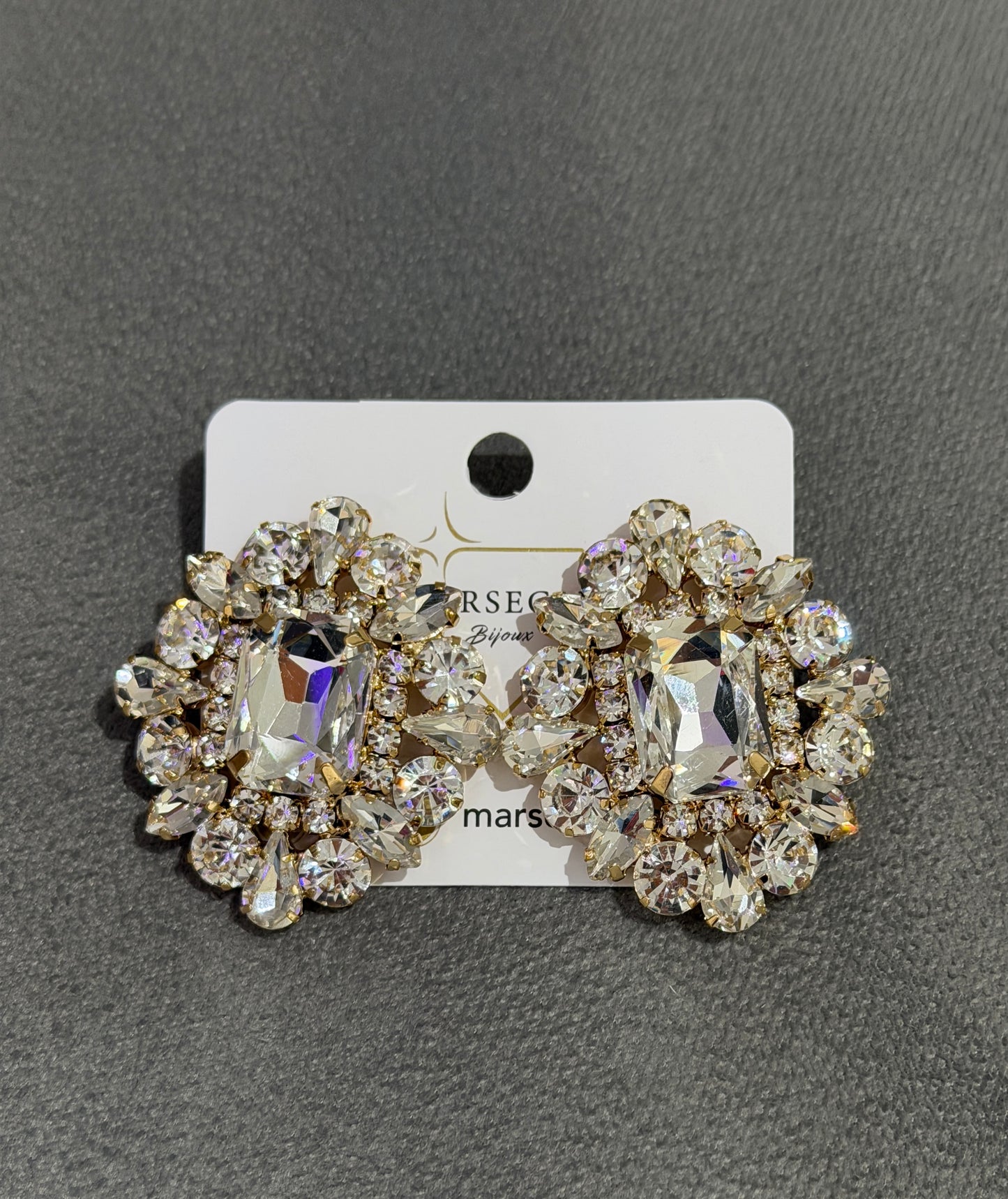 ORECCHINI FASHION BIANCO & ORO