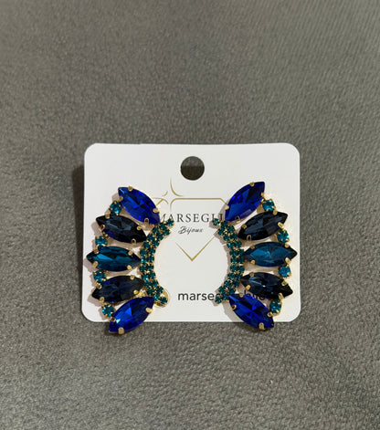 ORECCHINI FASHION BLU ELETTRICO & BLU NOTTE