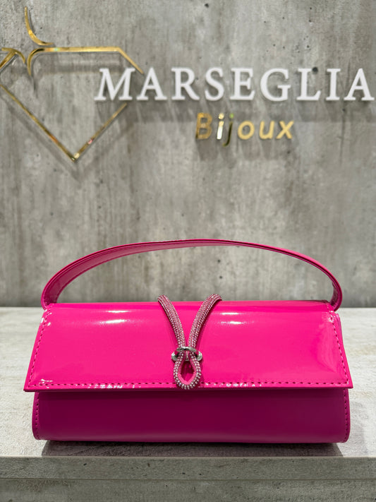 POCHETTE BIMATERIALE FUCSIA