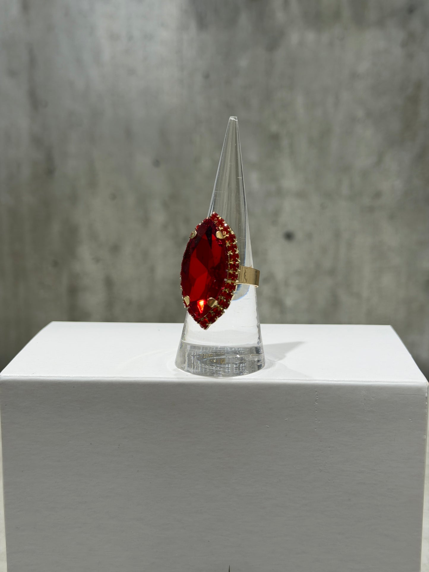 ANELLO GOCCIA FASHION ROSSO