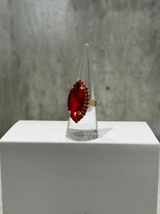 ANELLO GOCCIA FASHION ROSSO