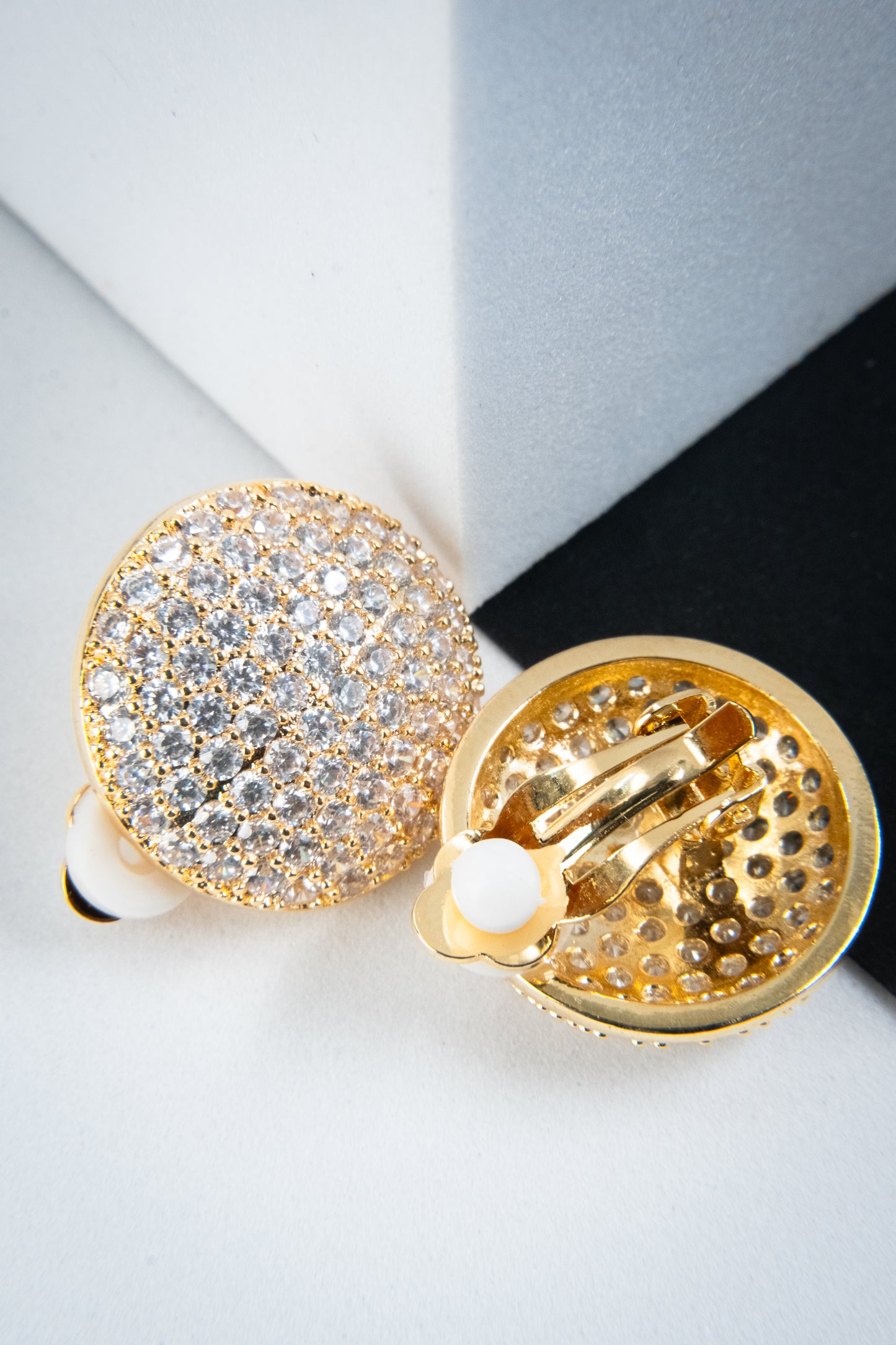 ORECCHINI CLIP BOTTONE ORO